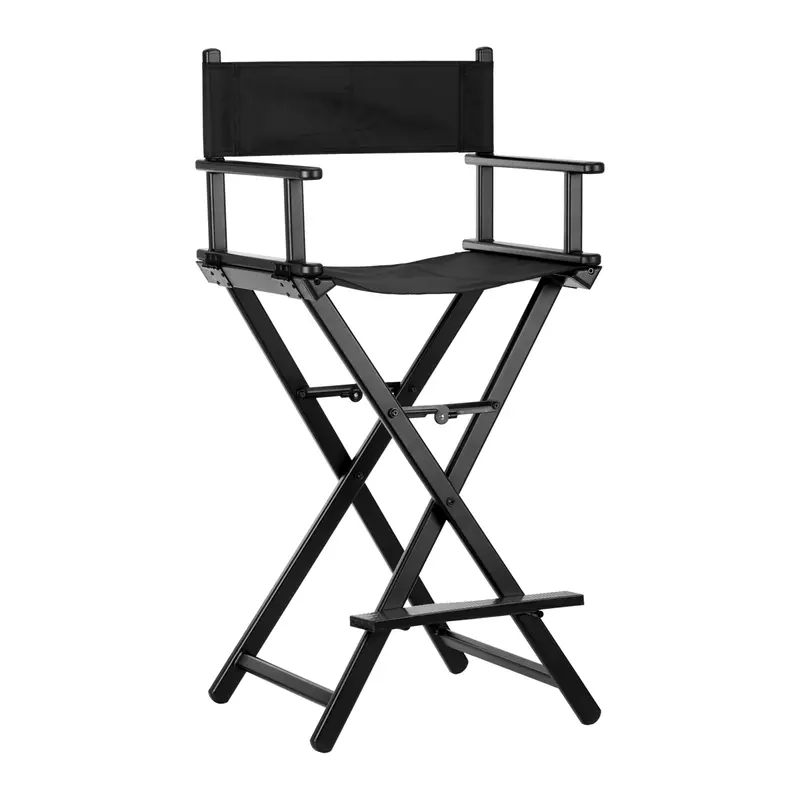 Zwarte aluminium make-up stoel